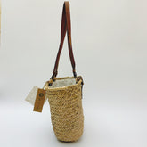 StrawWeave Eco-Friendly Handwoven Minimalist Shoulder Straw Bag  New Versatile Large-Capacity Woven Straw Bag, Vacation-Style Beach Bag, Natural Straw Womens Bag